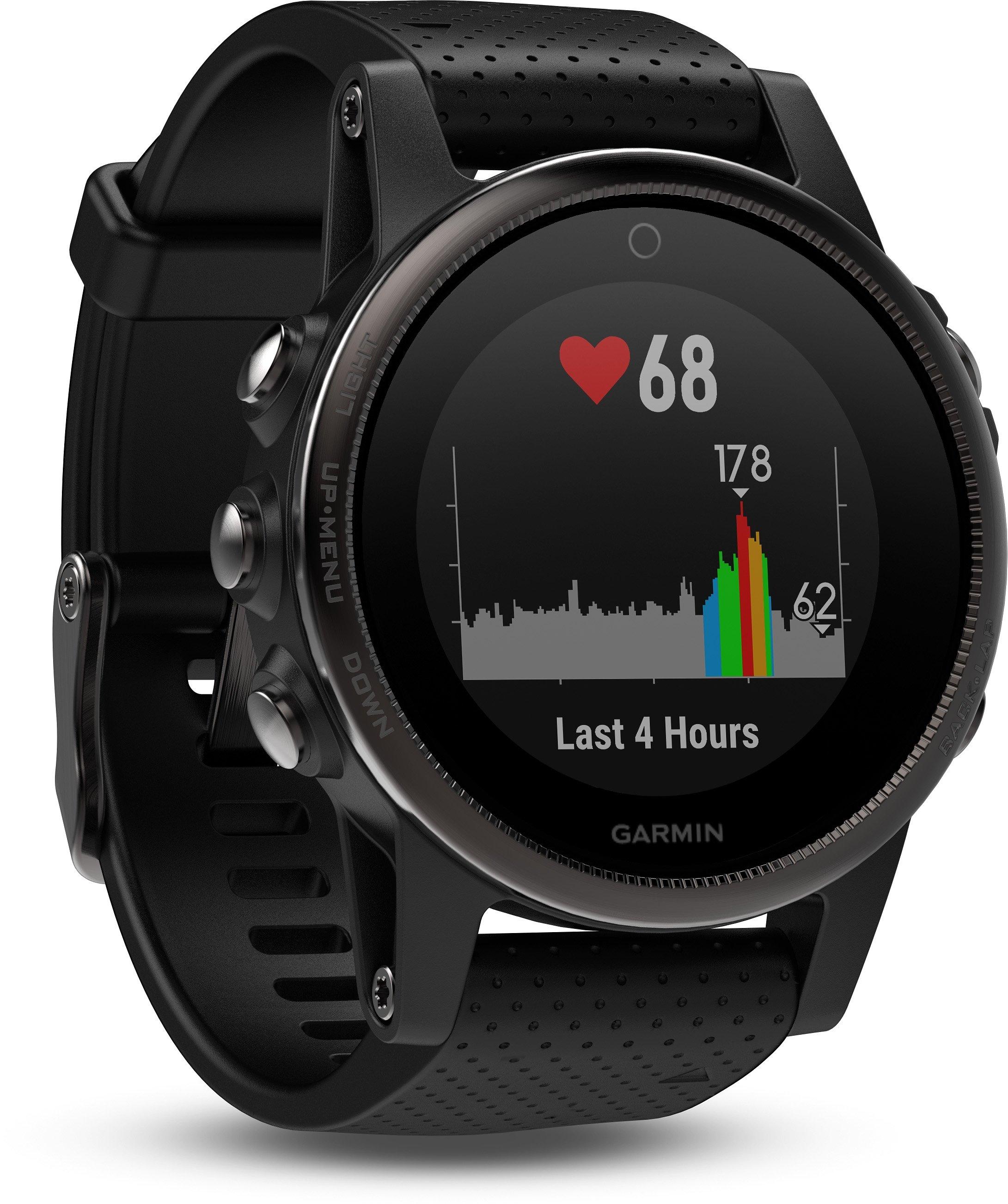 Black fenix 5S Sapphire with Black Band GARMIN GPS Watches Unisex BLK Golf Town Limited